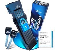 NEXTCOVER Lucchetto pieghevole per bicicletta FoldBasic, 100 cm, originale, con tecnologia SteelSecure e 2 chiavi, robusto lucchetto pieghevole per bicicletta, alta sicurezza con supporto