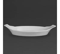 Nextday Catering W415 Eared piatto, ovale, 60 mm Altezza x 360 mm larghezza x 199 mm di diametro (Confezione da 6)