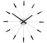 NeXtime 2610ZW Plug Inn Orologio da Parete, Nero, 58 cm