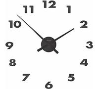 NeXtime 3074ZW Small Hands Orologio da Parete, Nero, 48 cm
