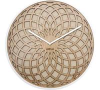 NeXtime 3149BE Orologio da tavolo o da parete al quarzo a cerchio Beige, Bianco