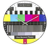 NeXtime Testpage Dome Orologio da Parete, Glass, Multicolore, 35 cm