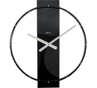 NeXtime 3195ZW Carl Orologio da Parete, Nero, 58.5 x 50.5 cm
