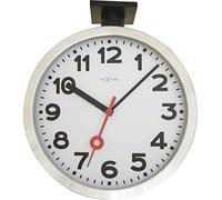 NeXtime 3217 Station Double Sided Number Index Orologio da Parete, Bianco, 44.5 x 38 cm