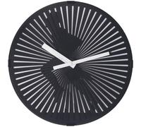 NeXtime 3220 Running Man Orologio da Parete, Nero, 30.5 cm