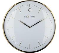 NeXtime 3235WI Glamour Orologio da Parete, Bianco, 40 cm