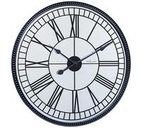 NeXtime 3255 Cleopatra Mirror Orologio da Parete, Nero, 56 cm