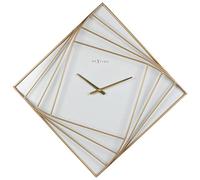 NeXtime 3268 Turning Square Orologio da Parete, Nero, 85 x 85 x 6.5 cm