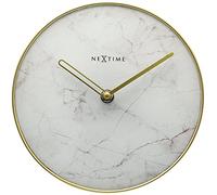 NeXtime 5222WI Marble Table Orologio da Parete, Bianco, 20 cm