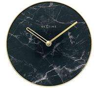 NeXtime 5222ZW Marble Table Orologio da Parete, Nero, 20 cm