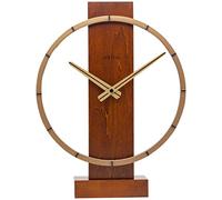 NeXtime 5226BR Carl Table Orologio da Parete, Marrone, 27 x 34 cm