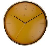 NeXtime Essential Oro Orologio da Parete, Metal, Arancia, 34 cm