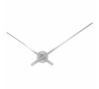 Nextime Hands Orologio da Parete, Aluminium, d'Argento, 85 cm