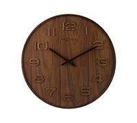 NeXtime Madera Orologio da Parete, Wood, Marrone, 35 cm