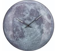 NeXtime Moon Dome Orologio da Parete, Glass, Luminoso, 35 cm