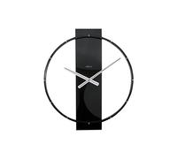NeXtime 3195ZW Carl Orologio da Parete, Nero, 58.5 x 50.5 cm