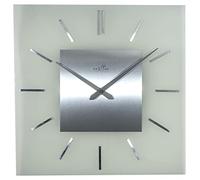 NeXtime Stripe Square Radio Controlled Orologio da Parete, Glass, 40cm x 40cm
