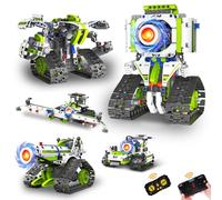 NEXTJOY - Kit robot STEM per bambini da 8 a 12 anni 2025, set robotica 5 in 1 per ragazzi e ragazze, set di applicazioni per mattoni da costruzione da 337 pezzi e kit robotico