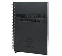 Nextnoid Diario con copertina rigida per fitness e cibo, agenda nutrizionale e allenamento per uomini e donne, formato A5 (14,5 x 21,1 cm), robusto registro per tenere traccia di dieta