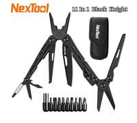 NexTool 11-In-1 Black Knight strumenti da campeggio multifunzione coltello sopravvivenza all'aperto pinze pieghevoli forbici Kit di attrezzi multiutensile manuale