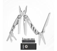 NexTool Multitool, Flagship Max 14 in 1 Pinze Multi Tool con 80Cr14Mov Coltello tascabile, 2 serrature di sicurezza e forbici, Multi Tool EDC Multitool Tool per il campeggio, Multi Tool Uomini Regali