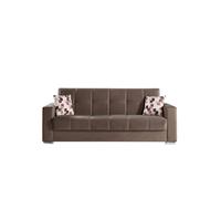nextradeitalia 1 PZ DIVANO PRONTO LETTO ALBA 3P ENTEL CAPPUCCINO Mod.FERX.JBMJFB
