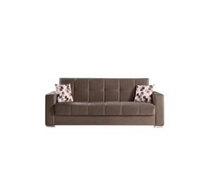 nextradeitalia 1 PZ DIVANO PRONTO LETTO ALBA 3P ENTEL CAPPUCCINO Mod.FERX.JBMJFB