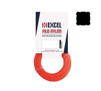 nextradeitalia 1 PZ Filo per DECESPUGLIATORE in Nylon Quadro Arancio - mm.3 in matassa da mt.100 MOD.FERX.FERXRLDRA