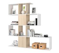 nextradeitalia 1 PZ KIT LIBRERIA ZIG ZAG 145X28X145 BIANCO CANADIAN