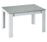 nextradeitalia 1 PZ KIT TAVOLO KENDRA 90X140/190XH78 CM BIANCO/CEMENto