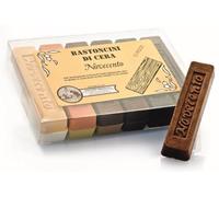 nextradeitalia 12PZ Bastoncino di Cera Colore Noce Scuro