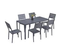 nextradeitalia 1CONFEZION SET GIARDINO IN ACCIAIO 'BODRUM' colore dark grey Mod.FERX.KCFPOMFNLM