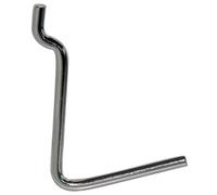 nextradeitalia 200PZ GANCIO UNCINO ACCIAIO X PANNELLO ESPOSITIVO CROMATO N? 6 MM 38X53