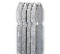 nextradeitalia 20PZ Paletto a T Altezza 250 CM Sezione mm 30x30x3 ZINCATO Palo Colore Zinco da Giardino Recinzione in Ferro