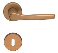 nextradeitalia 5PZ MANIGLIA ANODIZZATA BRONZO CON ROSETTA E BOCCHETTA