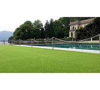 NEXTRADEITALIA CF da 1PZ Prato Sintetico Artificiale 2x3mt =6mq spessore 7mm fondo drenante Manto erboso/Tappeto erba finta