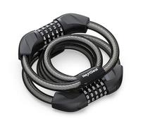 NextSeal Lucchetto Monopattino Elettrico, Lucchetto Bici con Combinazione | Lucchetto a Cavo a Doppia Testa ad Alta Sicurezza a 5 Cifre, 12 mm / 105 cm, per Monopattino Elettrico e Bicicletta