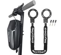 NextSeal Lucchetto Monopattino Elettrico, Lucchetto per Bici con Borsa | Chiusura Senza Chiave, 90cm Antifurto a Manette con Chiave - Catena Spessa ad Alta Sicurezza per Bicicletta, Scooter