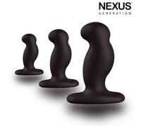 Nexus Anal Starter Kit - 3 Unisex Anal Plugs Small/Medium/Large Buttplug Set