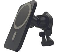 NEXUS Caricatore Wireless Magnetico Auto 15W MagSafe, Supporto Telefono Auto Universale per iPhone 12-17, Samsung, Xiaomi, Pixel, Rotazione 360°, Montaggio Cruscotto/Ventola, Cavo 1m Incluso