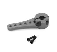 NexusDrive 1 pcs 46 mm in alluminio da 25t sterzo servo braccio per le parti del crawler di auto RC compatibili con grande coppia digitale core senza servi(Dark Grey)