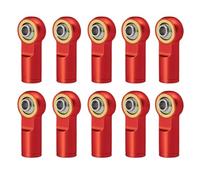 NexusDrive 10 pezzi in metallo m3 m4 m4 articolazioni a sfera per estremità del legame collegamento compatibili con 1 10 RC Models Auto barche aeroplane Parti fai -da -te adattati CC01(M4 Red)