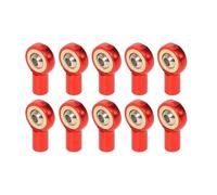 NexusDrive 10pcs M2 5 Link Asta Minteggio della palla da palla Porta della testa compatibile con veicoli modello RC tra cui aerei per auto e camion(Red)