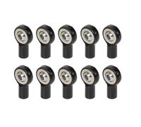 NexusDrive 10pcs M2 5 Link Asta Minteggio della palla da palla Porta della testa compatibile con veicoli modello RC tra cui aerei per auto e camion(Black)