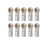 NexusDrive 10pcs metal m3 m4 m4 tie ginnascola ginnastica 'articolazione 'articolazione compatibile con 1 10 in RC come CC01 Trx6 e modelli simili(M4 Silver)