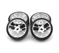 NexusDrive 2,5 5,5 Gradi Pneumatici in plastica Dura con Bordo a Ruota compatibili per 1 28 Parti di aggiornamento di Auto RC in Adatta 284131 K969 K989 Modelli(2.5 Degrees Silver)