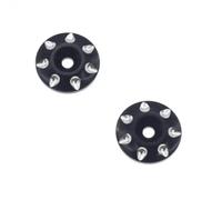 NexusDrive 2 Pezzi di Guarnizione a Vite di Montaggio alare in Metallo M3 Gesto per Vite Compatibile con Auto da 1/10 1/8 in rc Fuori Strada da Passeggino e Modelli di corsi Corti(Black)