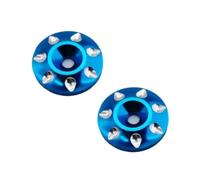 NexusDrive 2 Pezzi di Guarnizione a Vite di Montaggio alare in Metallo M3 Gesto per Vite Compatibile con Auto da 1/10 1/8 in rc Fuori Strada da Passeggino e Modelli di corsi Corti(Blue)