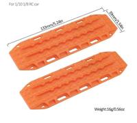 NexusDrive 2pcs 133x39 mm Tracce di recupero della di sabbia in plastica compatibili con 1 10 RC crawler come TRX 6 Gen8 Yikong e veicoli simili a remoto fuori strada(Orange)