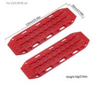 NexusDrive 2pcs 134x39 mm Sudder di recupero della di sabbia in plastica Compatibile con 1 10 RC Crawler e modelli come Trx 6 Gen8 VS4 10(Red)